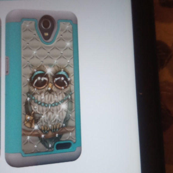 5/$20 Owl Phone Case with Flowers & Butterflies, Bling - Picture 3 of 4